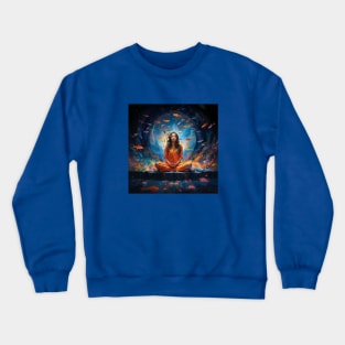 Fish Dreams, Spiritual Aquatic Meditation Crewneck Sweatshirt